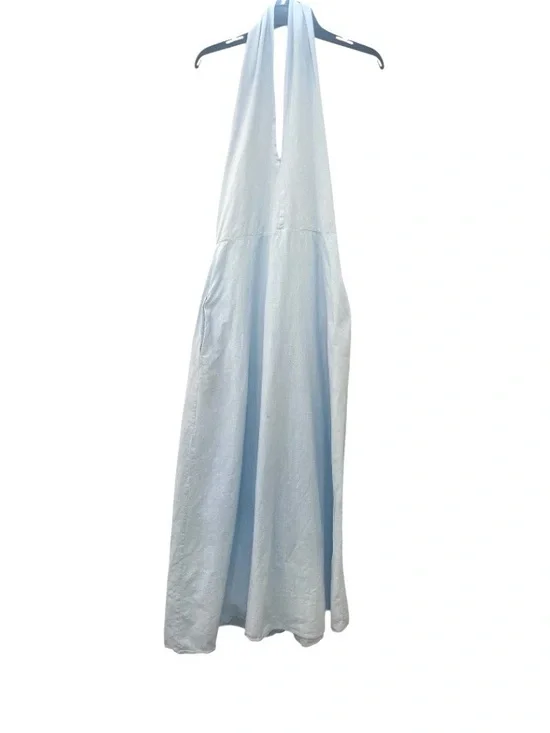 Petal & Pup Millie Halter Pale Blue Maxi Dress XL - Picture 3 of 10
